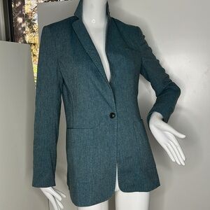 Piazza Sempione Sz 42 (6-8 US) Cashmere Blue Denim Blazer